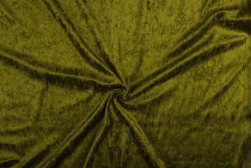 Velvet stof khaki groen stof - 10m rol - Polyester stof, Hobby en Vrije tijd, Verzenden, Nieuw