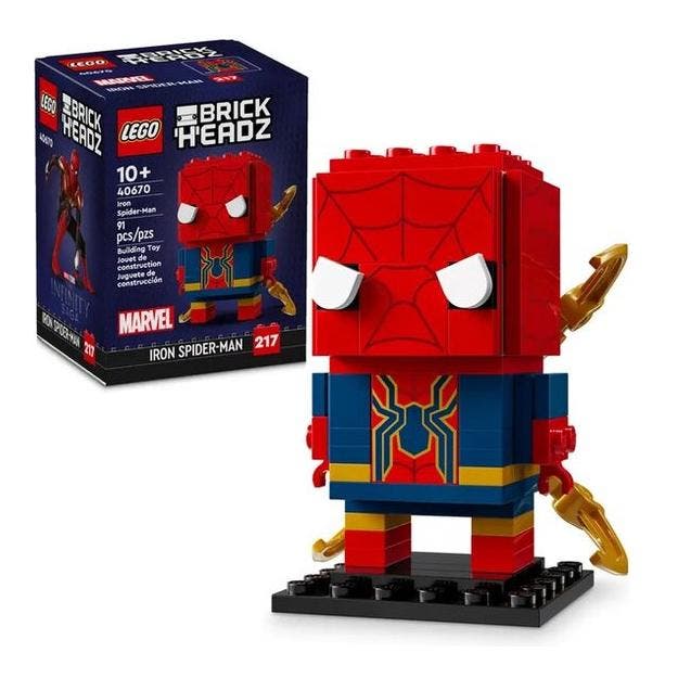 LEGO Brickheadz - Marvel Iron Spider-Man - 40670, Collections, Collections Autre, Envoi