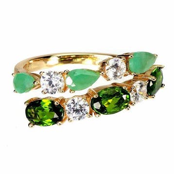 Sans prix de réserve - Bague Or jaune plaqué sur argent 925, Bijoux, Sacs & Beauté, Bagues