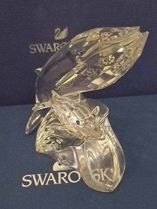 Swarovski - Beeldje - SCS - Annual Edition 1992 - Whales -, Antiek en Kunst, Curiosa en Brocante