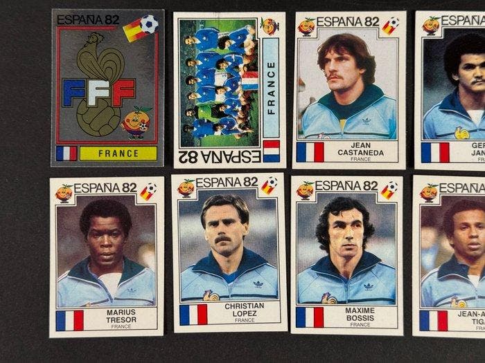 1982 Panini España 82 World Cup, - France team #274/283 - 10, Verzamelen, Stickers
