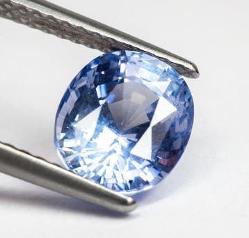 Saffier - 2.56 ct - Gem Report Antwerp (GRA) - Blue (Ceylon)