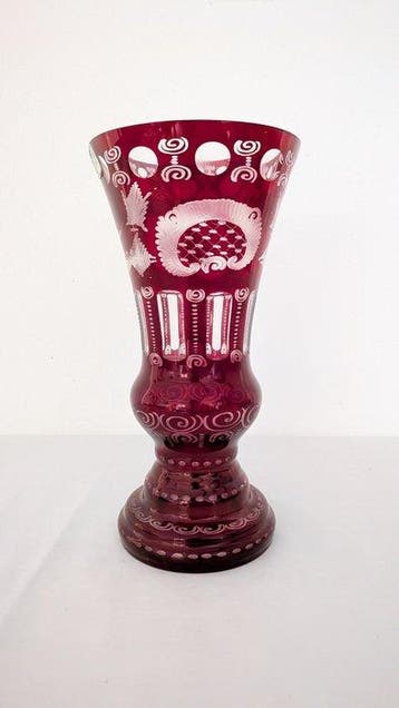 Egermann - Vase (2) - Cristal - Cristal taillé / verre