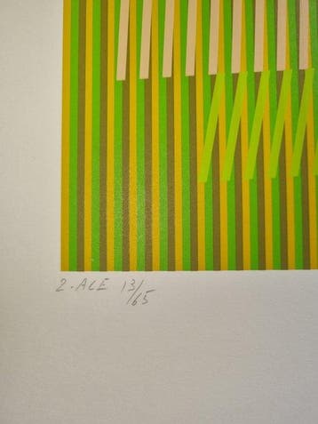 Carlos Cruz-Diez (1923-2019) - induction chromatique à, Antiek en Kunst