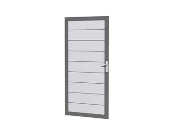 Veiling - Aluminium tuindeur - lichtgrijs - 183x93 cm