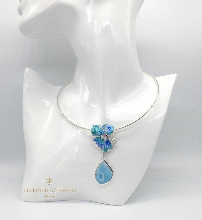 Ehinger Schwarz - Ketting met hanger - FRUTTI DI MARE -, Bijoux, Sacs & Beauté, Bijoux anciens