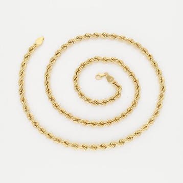 Collier - 14 carats Or jaune - Koord, Nieuw