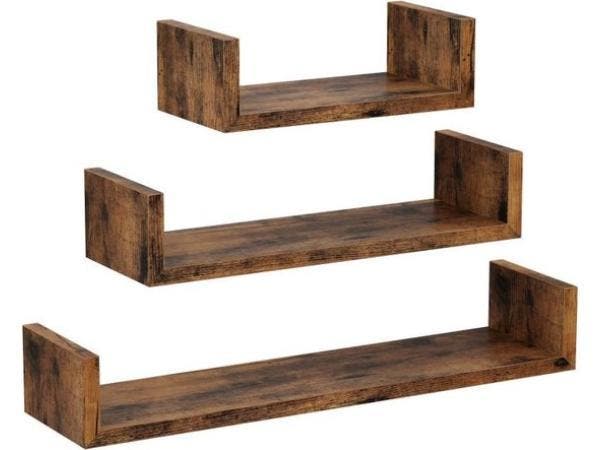 Veiling - iBella Living wandplanken set van 3 U vorm, Maison & Meubles, Accessoires pour la Maison | Étagères murales & Rayons de bibliothèque