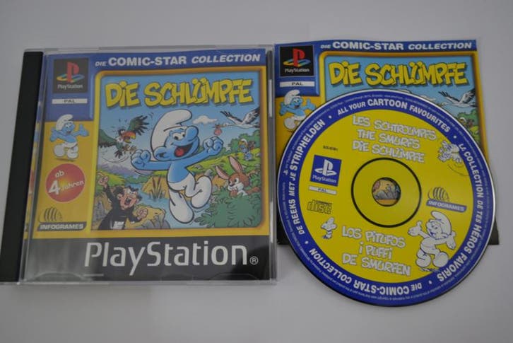 Die Schlümpfe / Smurfs - Comic Star Collection (PS1 PAL), Games en Spelcomputers, Games | Sony PlayStation 1
