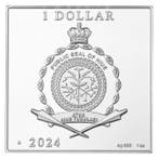 Niue. 1 Dollar 2024 1 oz Art Deco Colorized Proof Silver