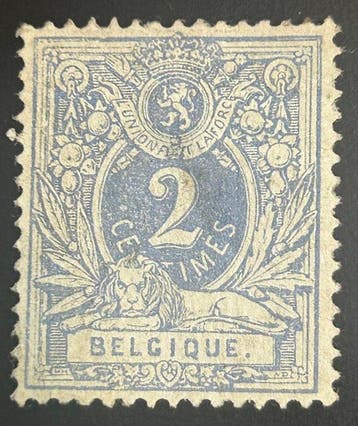 België 1870 - Liggende Leeuw met waardecijfer - 2c, Gestempeld