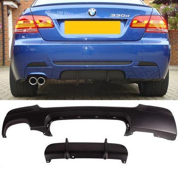 Performance Look Diffuser Uitlaat Links BMW E92 E93 B0252, Nieuw, Achter, BMW