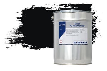 Wixx PU Metaalverf RAL 9005 | Gitzwart 10L, Verzenden, Nieuw