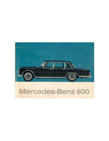 1969 MERCEDES BENZ 600 PULLMAN SERVICE- & GARANTIEBOEK, Ophalen of Verzenden
