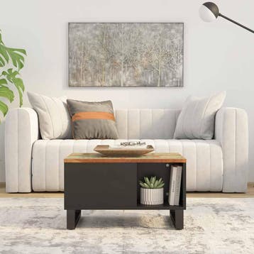 vidaXL Salontafel 60x50x35 cm massief gerecycled hout, Verzenden
