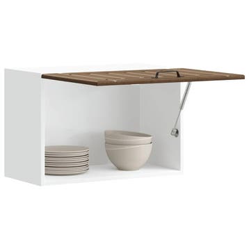 vidaXL Keukenbovenkast Lucca bewerkt hout bruin eikenkleur, Huis en Inrichting, Verzenden, Nieuw