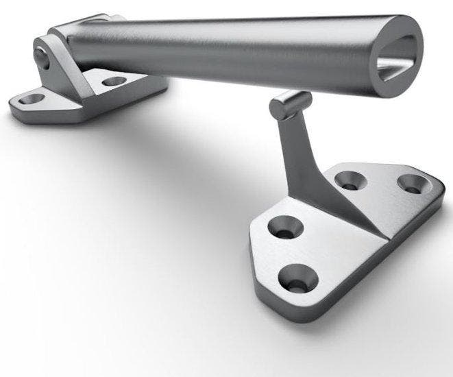 Secumax Kierstandhouder Buitendraaiend Geborsteld RVS, Doe-het-zelf en Bouw, Deuren en Vliegenramen, Ophalen of Verzenden