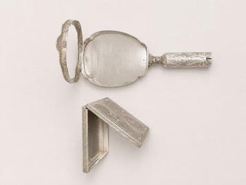 Art Deco Toiletset - .800 zilver - Vintage make-upcompactes