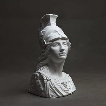 Beeldje - Bust of Athena - Gips