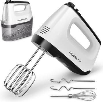 Handmixer - 5 Snelheden met Turbo - RVS Deeghaken & Gardes -, Verzenden, Nieuw