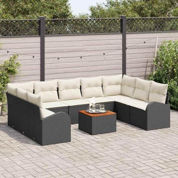 vidaXL 10 st Zwart, Verzenden