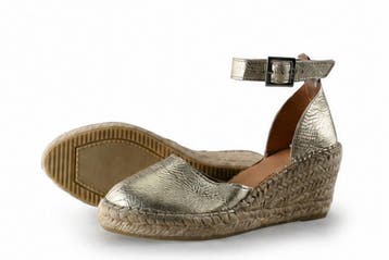Manfield Espadrilles in maat 38 Goud, Kleding | Dames, Schoenen, Espadrilles, Overige kleuren, Verzenden, Zo goed als nieuw