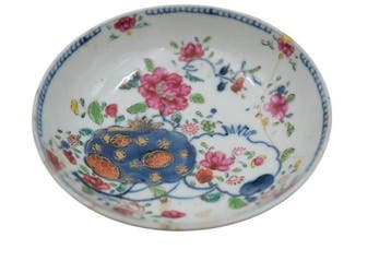 Qing Dynasty - Bord - Porselein - Famille Rose 18e eeuw