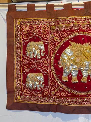 Kalaga - Wandtapijt - 100 cm - 140 cm - Birmaans tapijt of