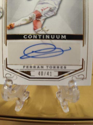 2022 Leaf Continuum Ferran Torres Gesigneerde kaart,, Nieuw