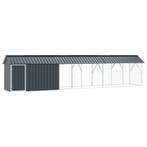 vidaXL Vogelkooi Antraciet 630 x 103 x 142 cm Gegevens staal, Verzenden, Nieuw