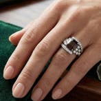 Bague - 18 carats Or blanc - 5.23ct. tw. Spinelle - Birmanie, Nieuw