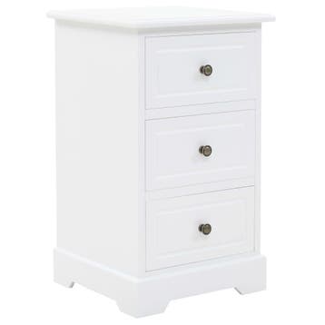 Wit nachtkastje | Tweede kansje, OP = OP!, Huis en Inrichting, Slaapkamer | Nachtkastjes, Minder dan 45 cm, Verzenden, 55 tot 70 cm