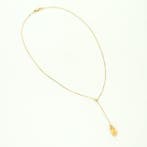 Halsketting - 14 karaat Geel goud - Citrien