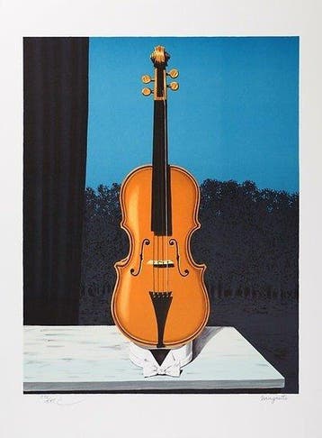 René Magritte (1898-1967), daprès - Un peu de lâme des, Antiek en Kunst