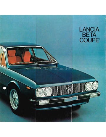 1974 LANCIA BETA COUPÉ BROCHURE ENGELS
