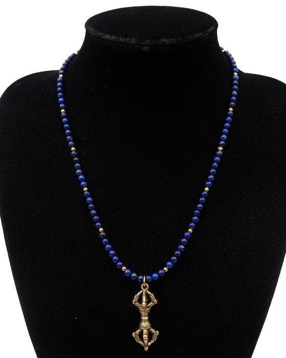 Lapis lazuli - Dorje / Vajra - Tibetaanse Diamantscepter -, Antiquités & Art, Antiquités | Livres & Manuscrits