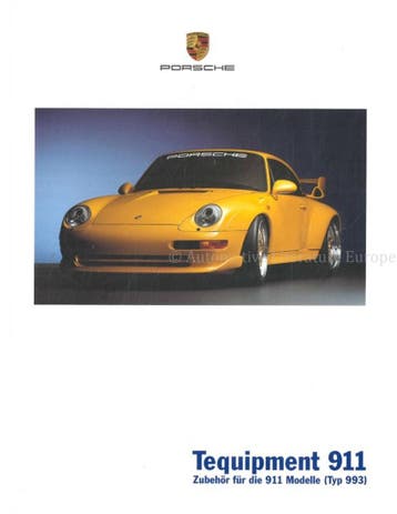 2001 PORSCHE 911 TEQUIPMENT BROCHURE DUITS