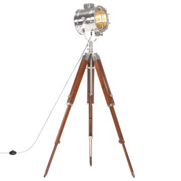 vidaXL Vloerlamp driepoot 165 cm massief mangohout, Verzenden