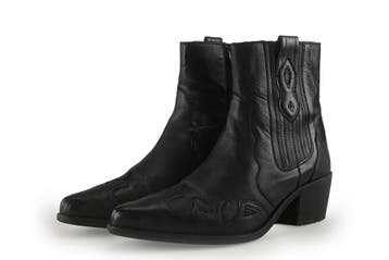 Manfield Cowboy laarzen in maat 40 Zwart, Verzenden