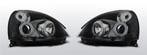 Koplampen Angel Eyes | Renault Clio 2 2001-2005 | zwart, Verzenden, Nieuw, Renault