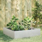 vidaXL Plantenbak verhoogd 100x100x25 cm roestvrijstaal, Verzenden