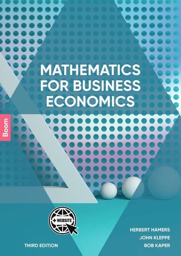 Mathematics for Business Economics 9789024428427, Verzenden, Herbert Hamers