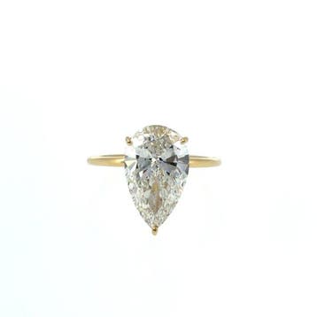 Sans prix de réserve - Bague - 14 carats Or jaune - 4.08ct., Handtassen en Accessoires, Ringen, Nieuw