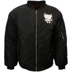 Pitbull Geborduurd Logo Bomber Style Jas, Nieuw