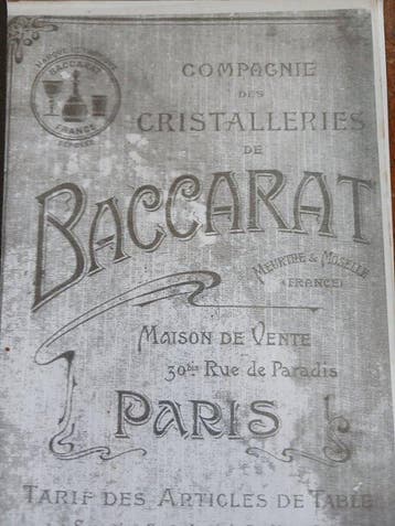 Baccarat - Service à boisson (6) - Cristal - Sévigné vin