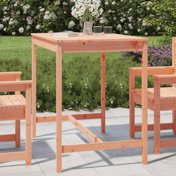 vidaXL Tuintafel 121x82,5x110 cm massief douglashout, Verzenden, Nieuw