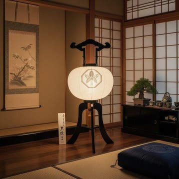 uchi Andon Bon Japanse traditionele lamp (alle ebbenhout) –