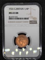 Verenigd Koninkrijk. George V. 1 Farthing 1926 NGC MS65RB