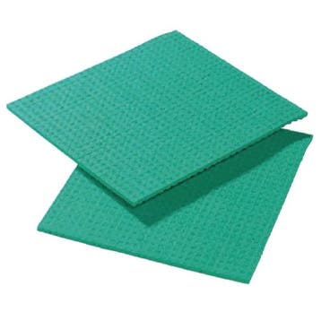 Sponsdoekje groen | 10 stuks | Cellulose/Polyester |, Verzenden, Nieuw in verpakking