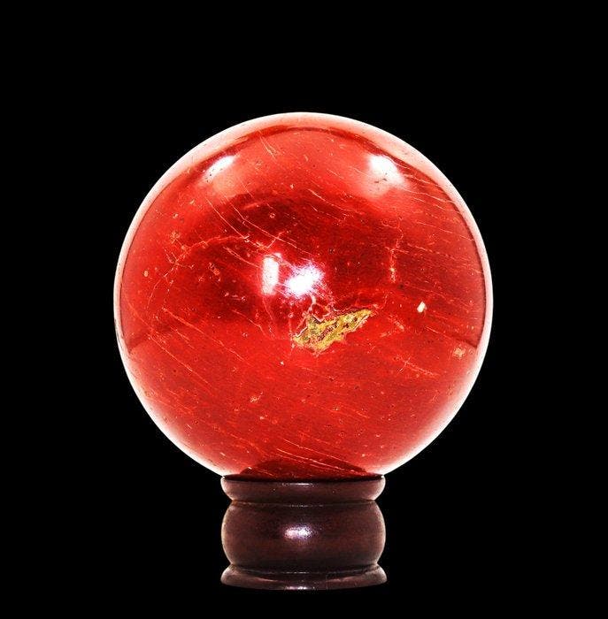Grote 2,4 kg Rode Jaspis Bol – 12 cm Energetische Kristallen, Verzamelen, Mineralen en Fossielen